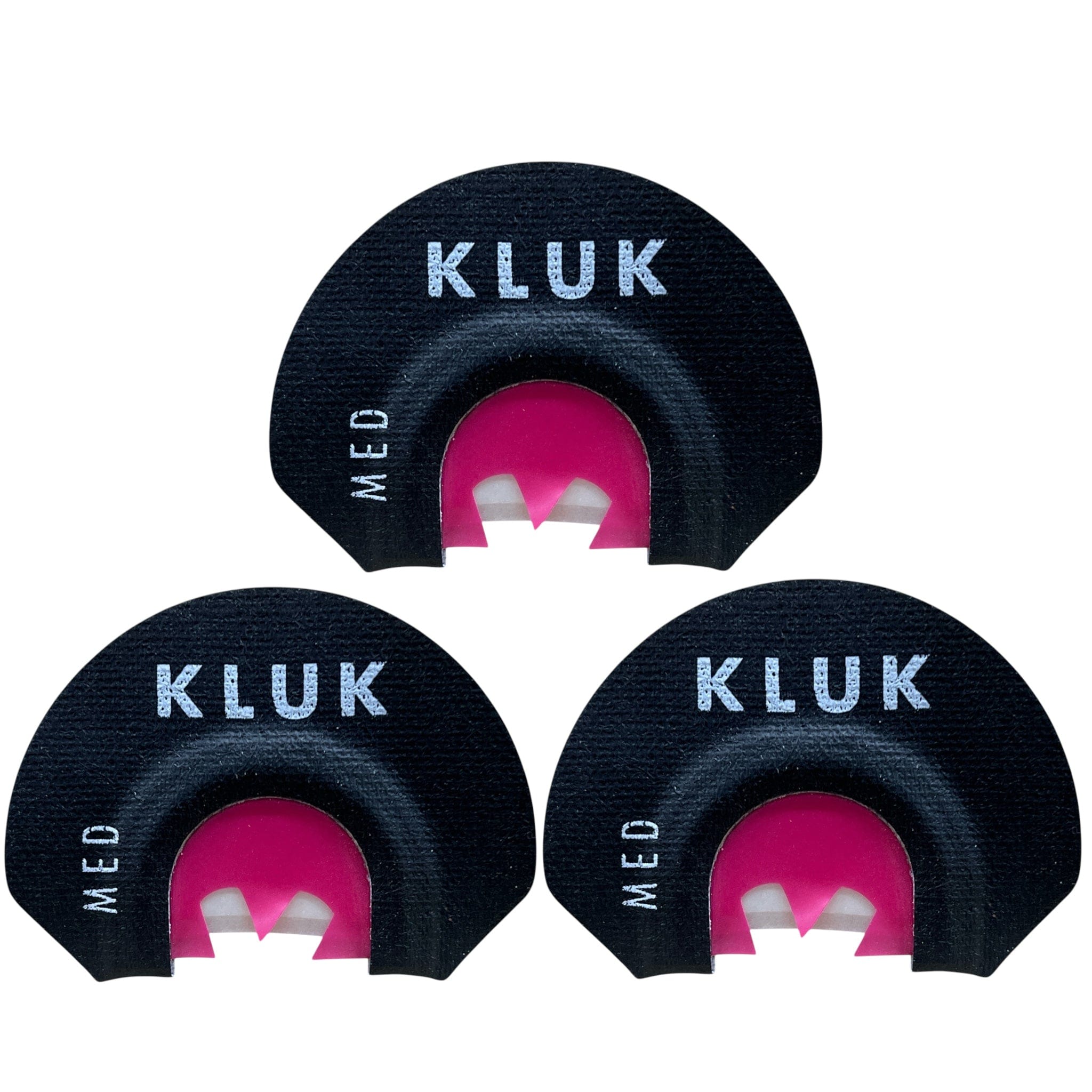 KLUK Custom Calls Turkey Mouth Call Medium Stretch / 3-Pack RECON RED