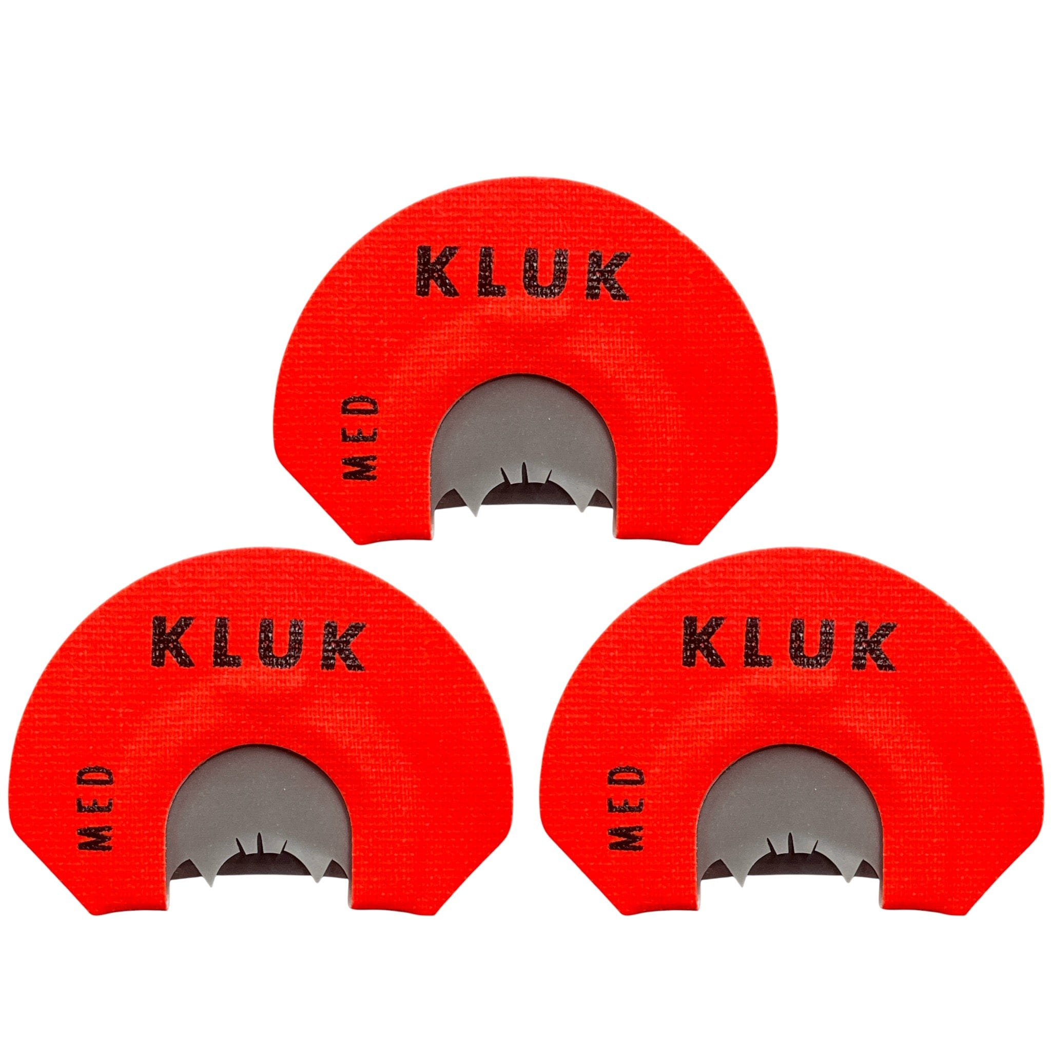 KLUK Custom Calls Turkey Mouth Call Medium Stretch / 3 - Pack SMOKE PHASE (2 REED)