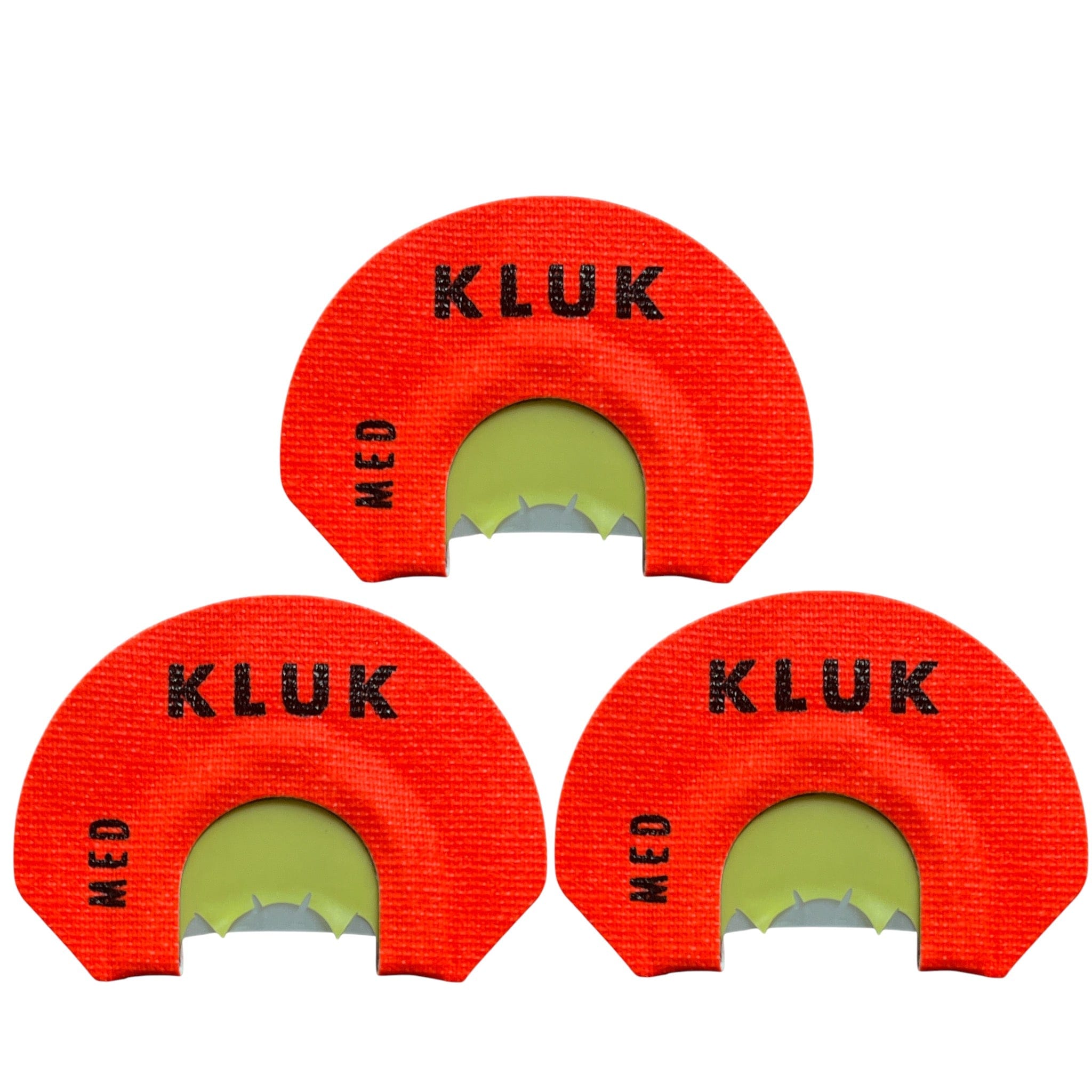 KLUK Custom Calls Turkey Mouth Call Medium Stretch / 3-Pack SMOKIN HEN (2 REED)