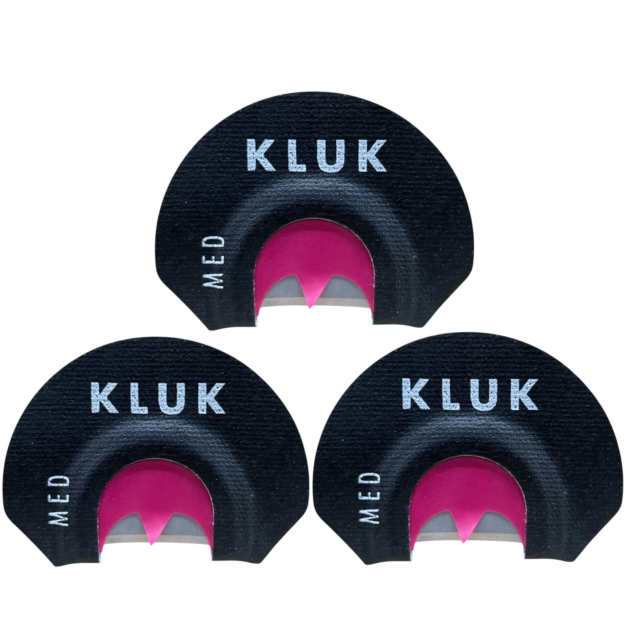 KLUK Custom Calls Turkey Mouth Call Medium Stretch / 3-Pack THE WINGMAN