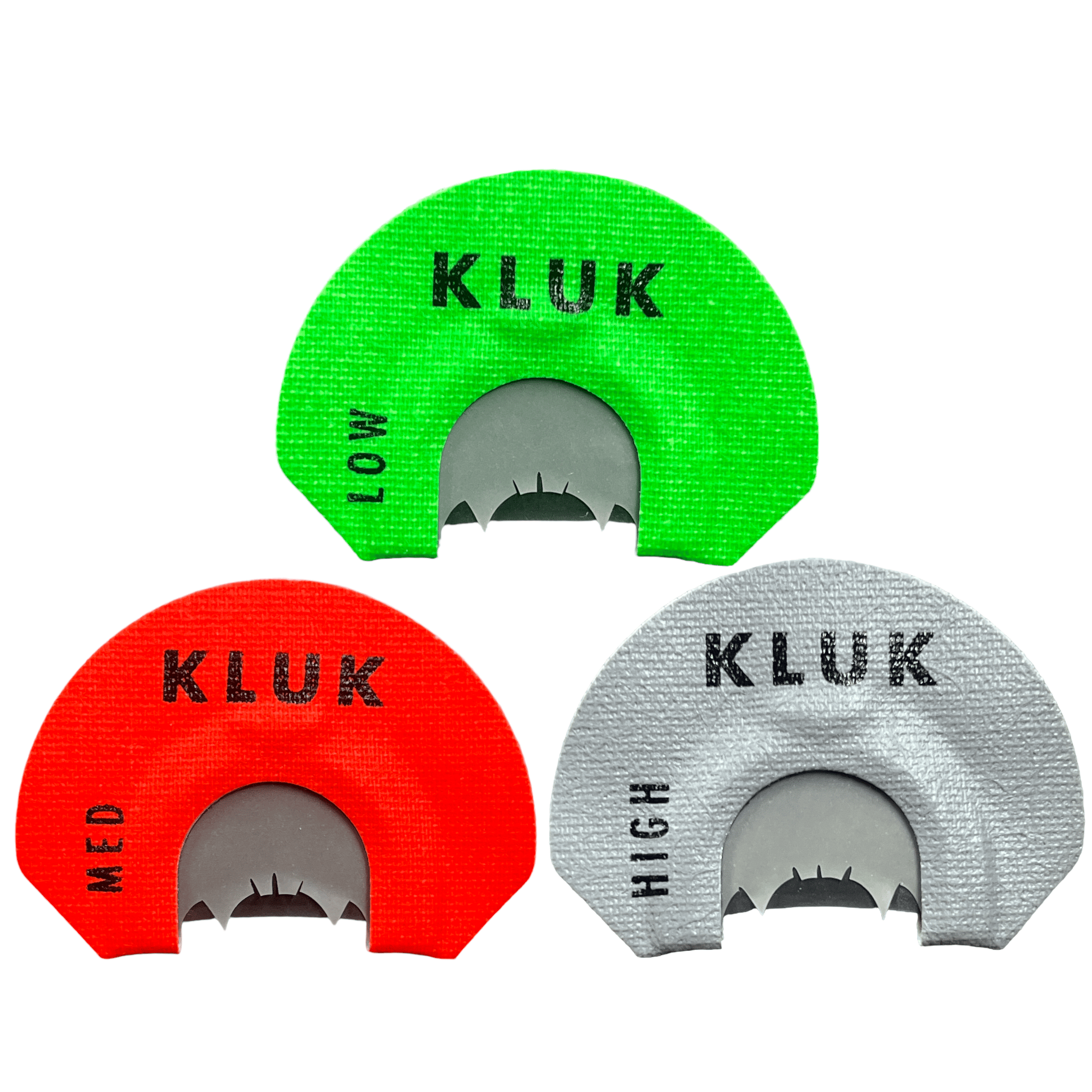 KLUK Custom Calls Turkey Mouth Call SMOKE PHASE (2 REED) Starter Package