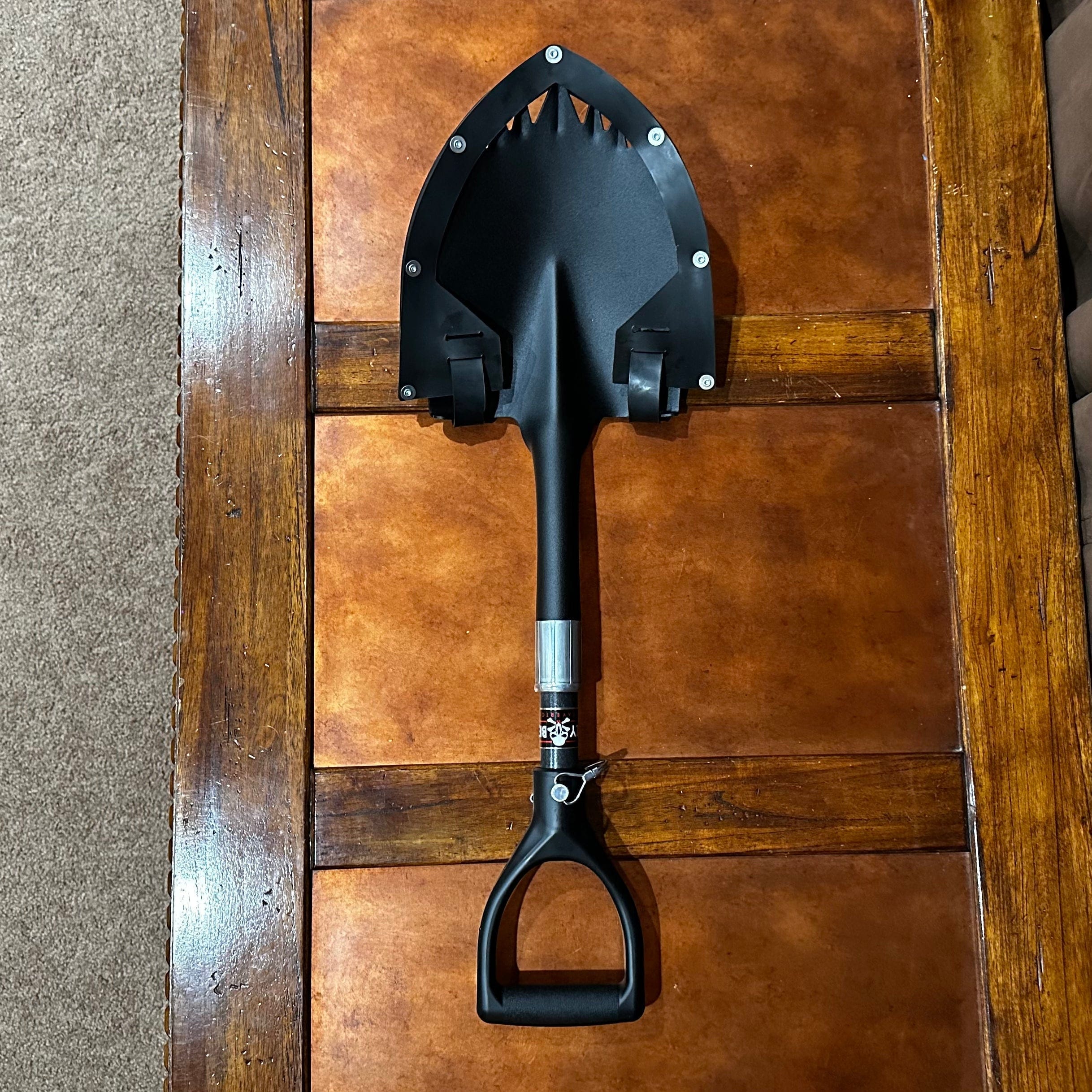 Krazy Beaver Tools Recovery Gear Krazy Beaver Mini Shovel  with guard (Textured Black Head / Black Handle # 45641)