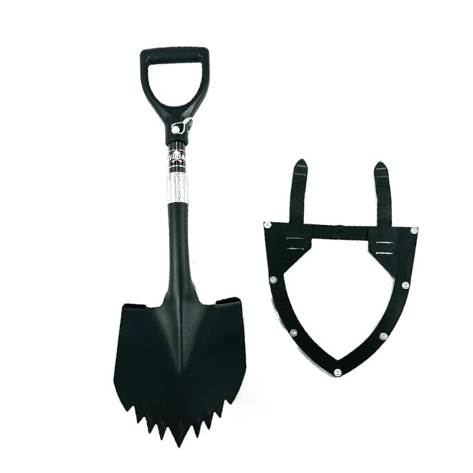 Krazy Beaver Tools Recovery Gear Krazy Beaver Mini Shovel  with guard (Textured Black Head / Black Handle # 45641)