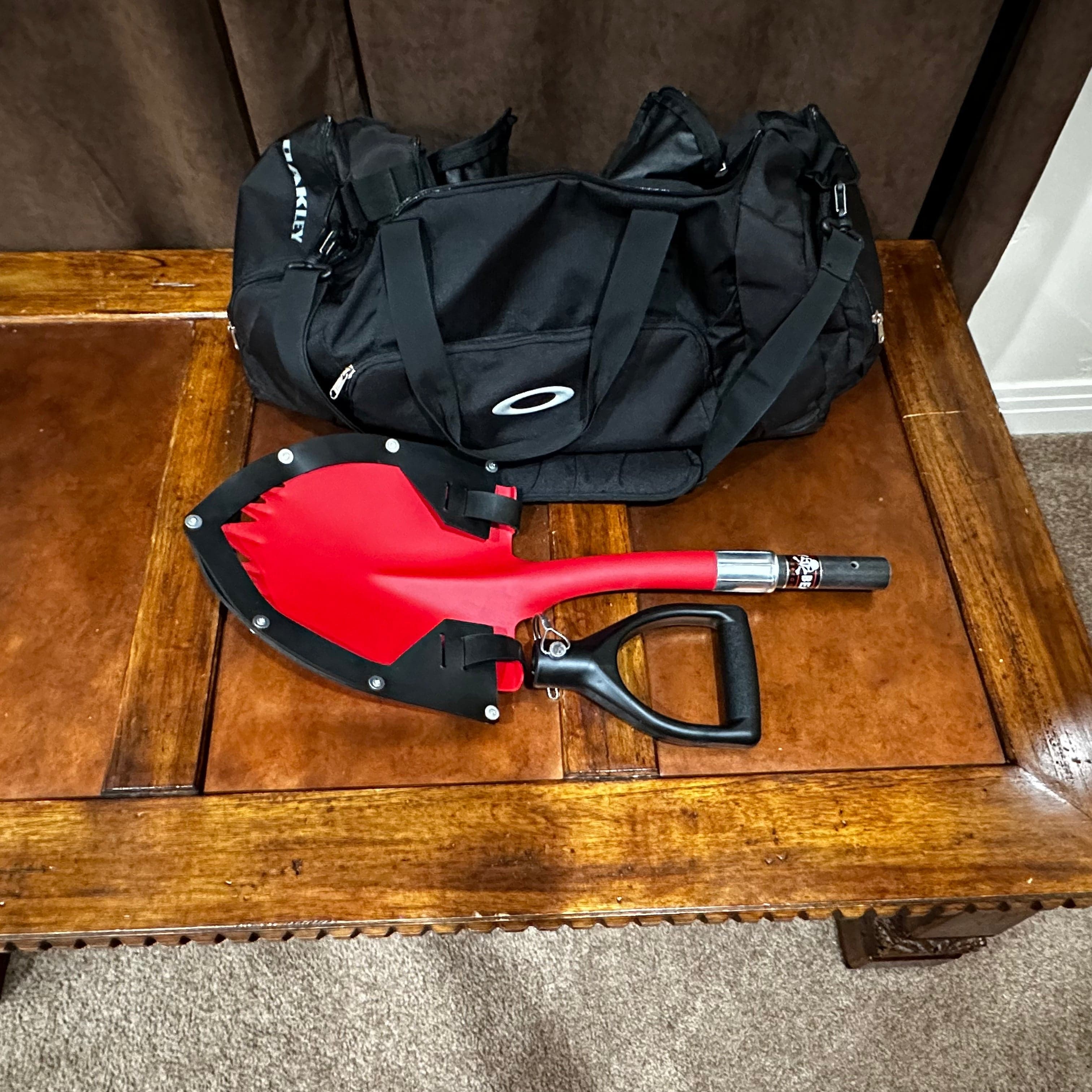 Krazy Beaver Tools Recovery Gear Krazy Beaver Mini Shovel  with guard(Textured Red Head / Black Handle # 45642)