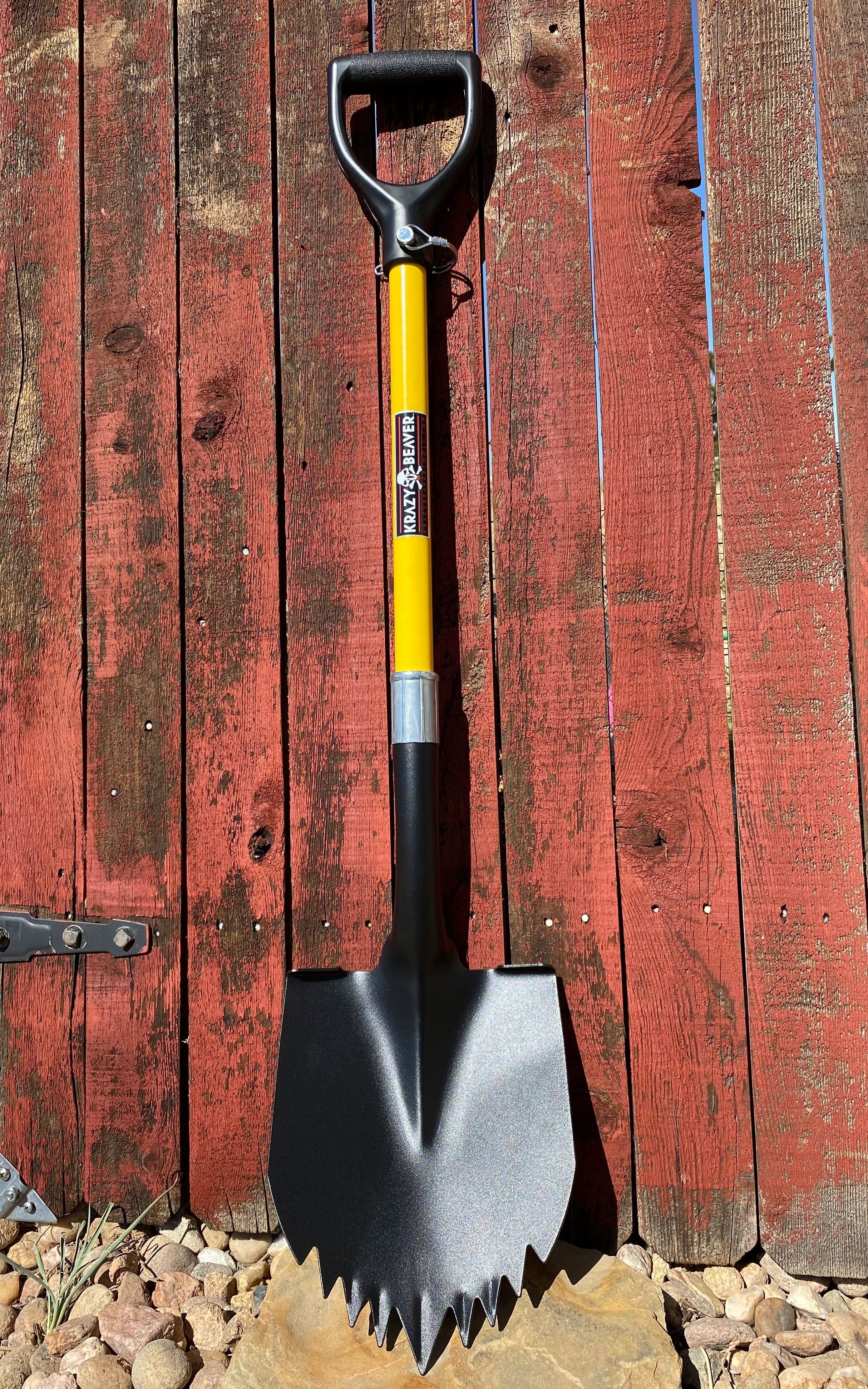 Krazy Beaver Tools Recovery Gear Krazy Beaver Shovel (Black Textured Head / Yellow Handle 45635)