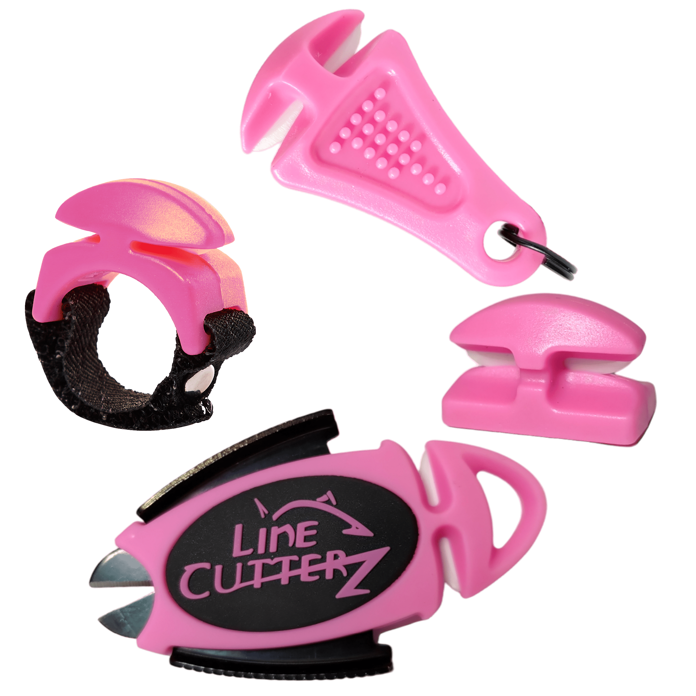 Line Cutterz Line Cutter Pink "QUADRUPLE PLAY" Fishing Line Cutter Multi-Pack