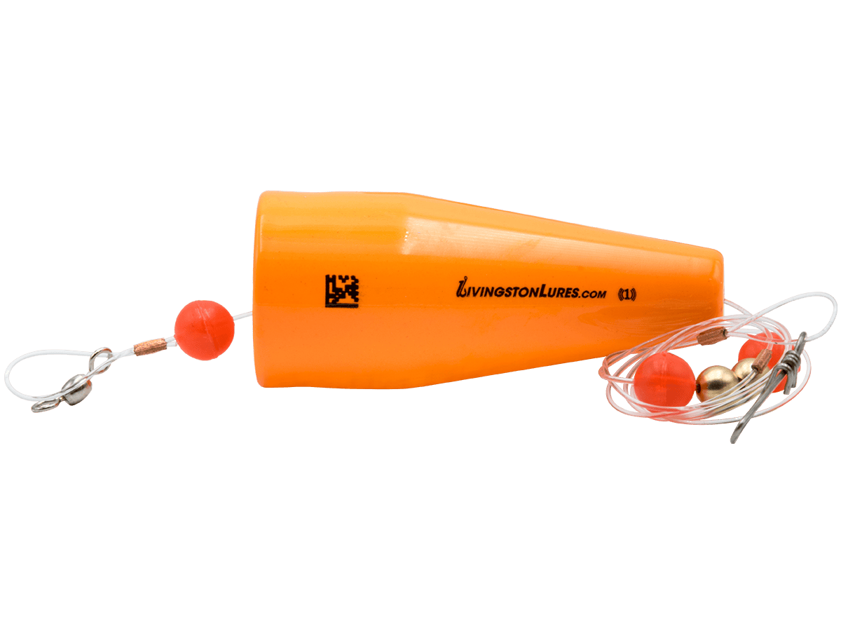 Livingston Lures Accessories Bright Orange Popper Grand Slam Popper 3"
