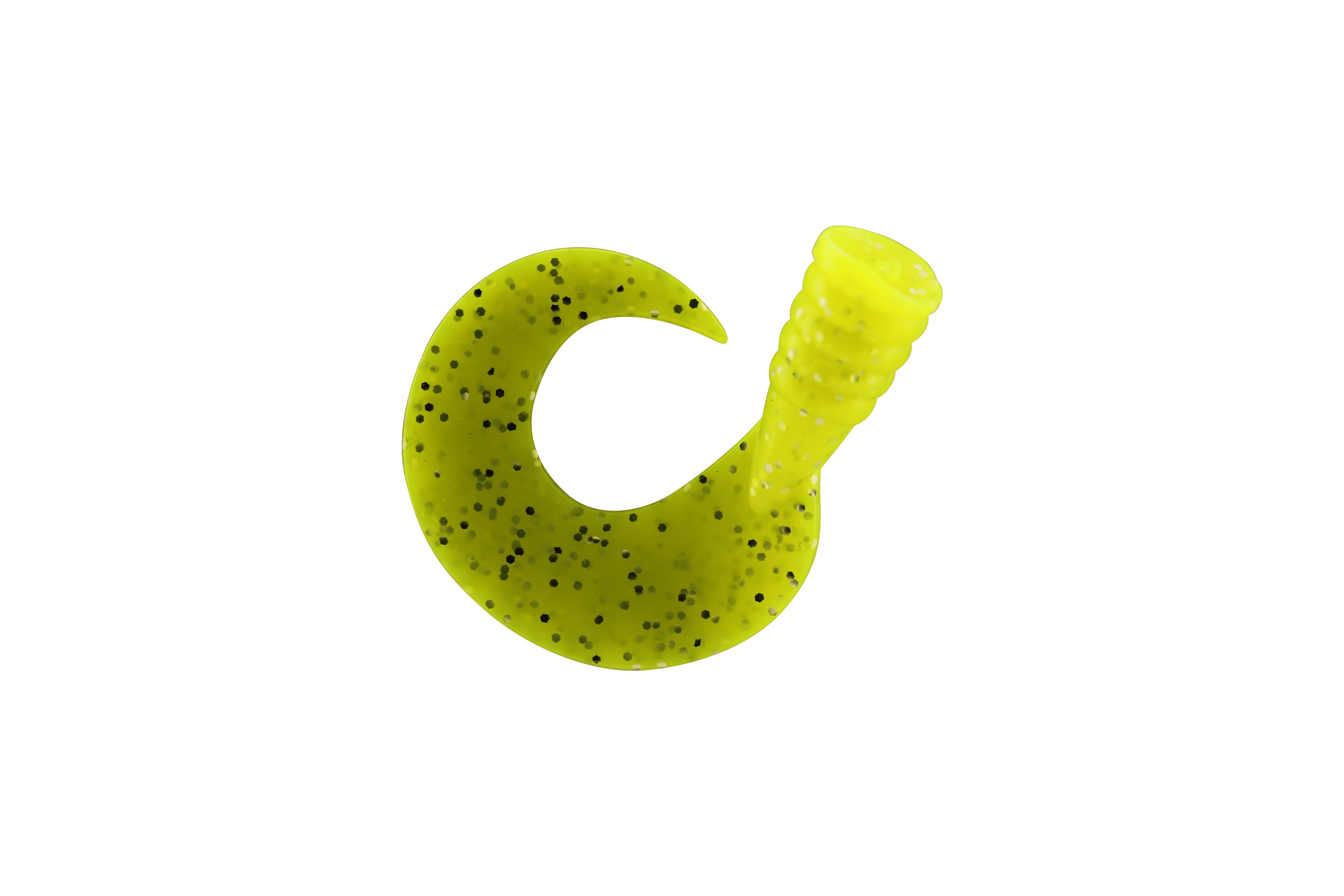 Livingston Lures Accessories Chartreuse Tail Silver Glitter Titan Jr Replacement Tail Kit