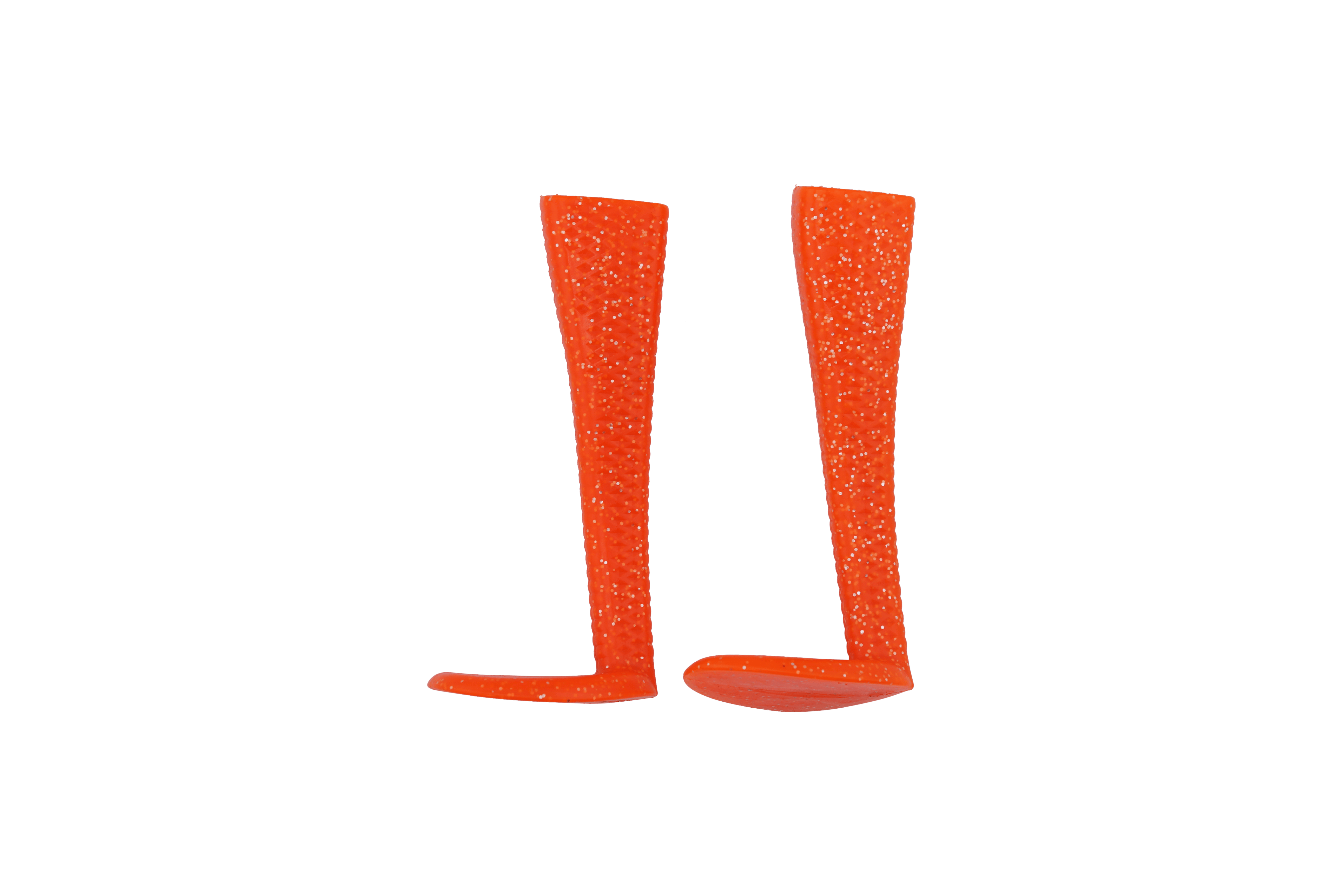 Livingston Lures Accessories Orange Tail Silver Glitter Kraken Paddle Tail Kit