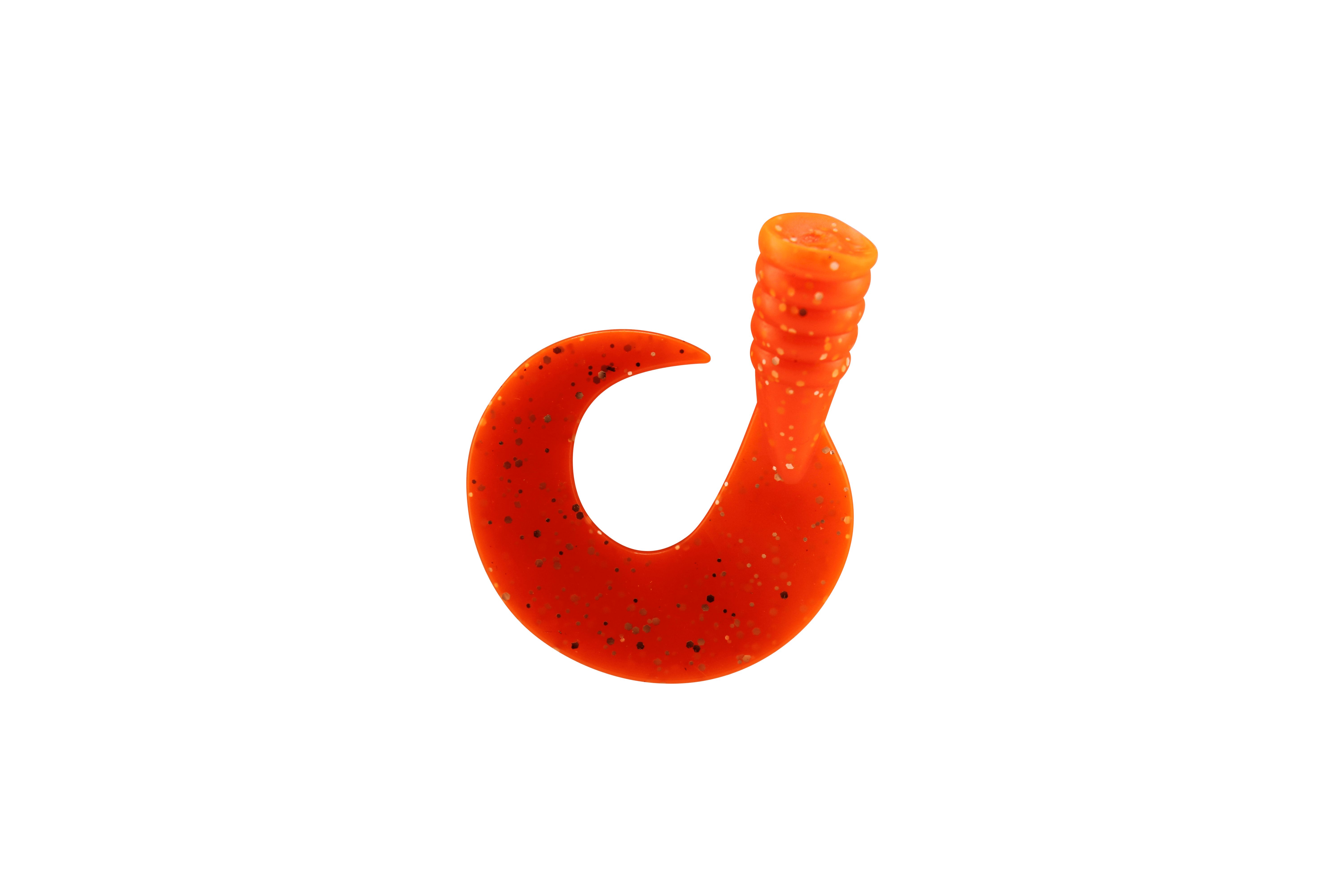 Livingston Lures Accessories Orange Tail Silver Glitter Titan Jr Replacement Tail Kit