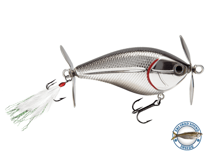 Livingston Lures Buzzbaits Black Back Chrome Shad SpinMaster