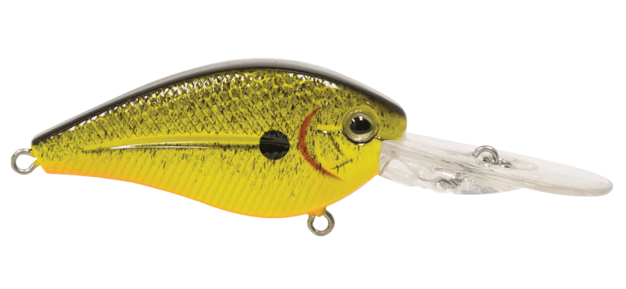 Livingston Lures Crankbaits Chartreuse Splatter Shad FlatMaster
