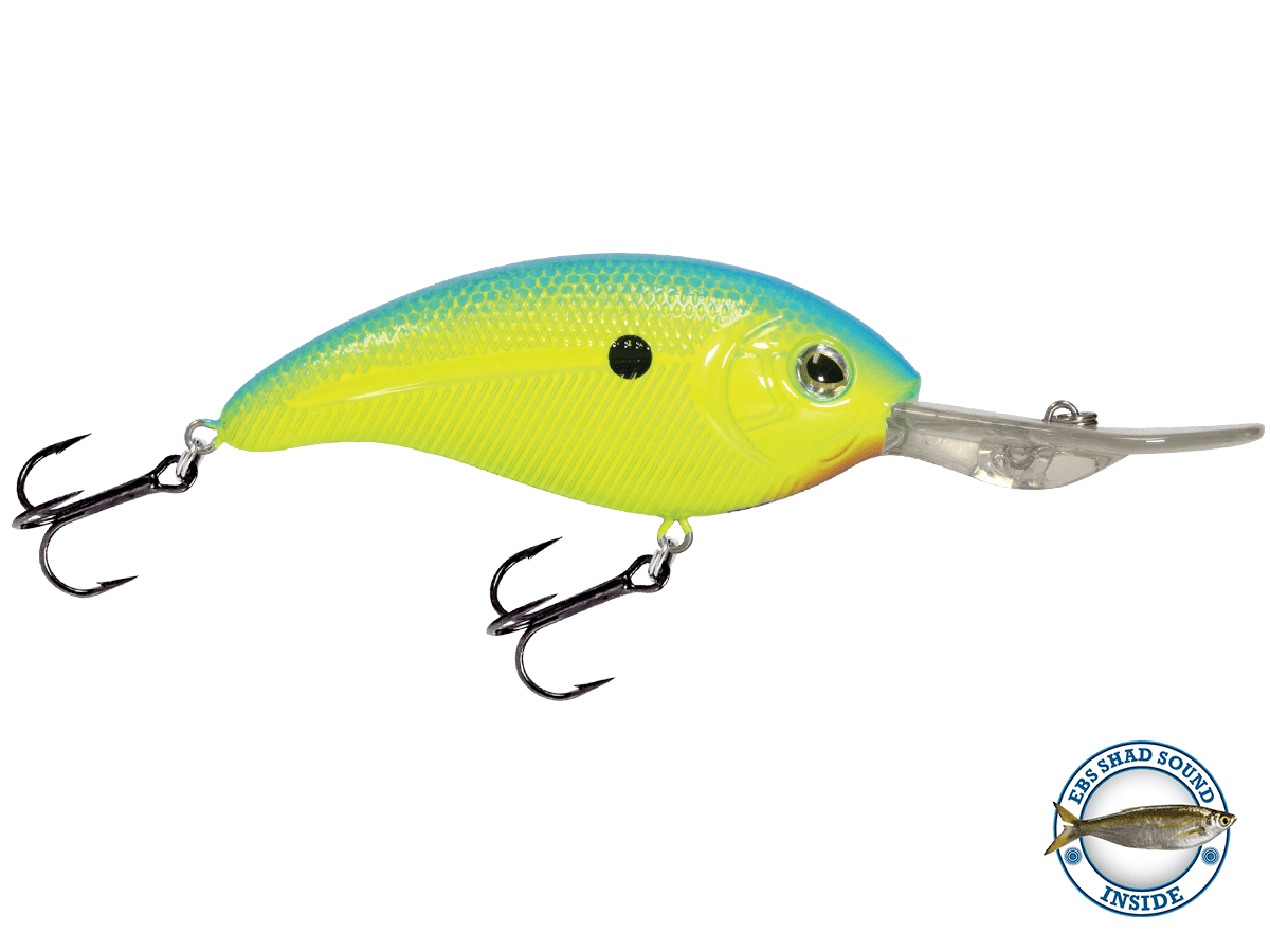Livingston Lures Crankbaits Chartreuse Sunrise Shad Deep Impact 18