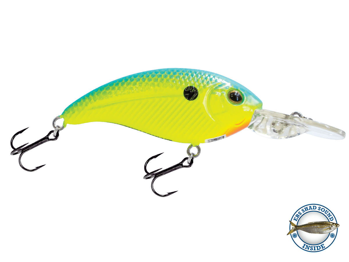 Livingston Lures Crankbaits Chartreuse Sunrise Shad Deep Impact 6