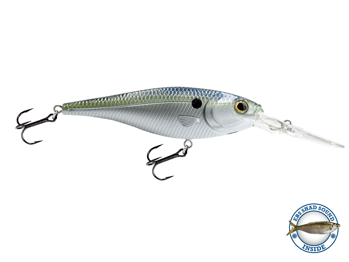 Livingston Lures Crankbaits Chrome XXX Shad / Shad Sound Walleye Shad 90
