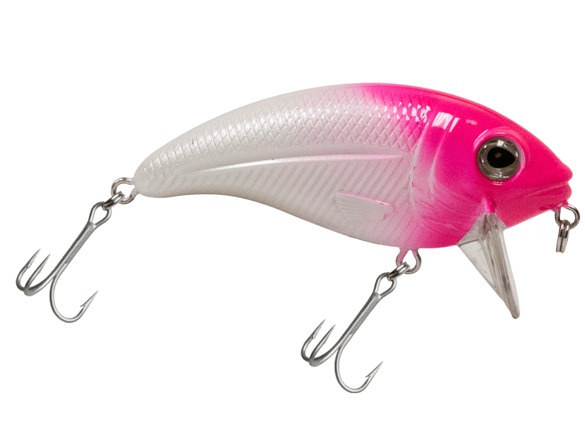 Livingston Lures Crankbaits Pink head/White Body Bull Nose