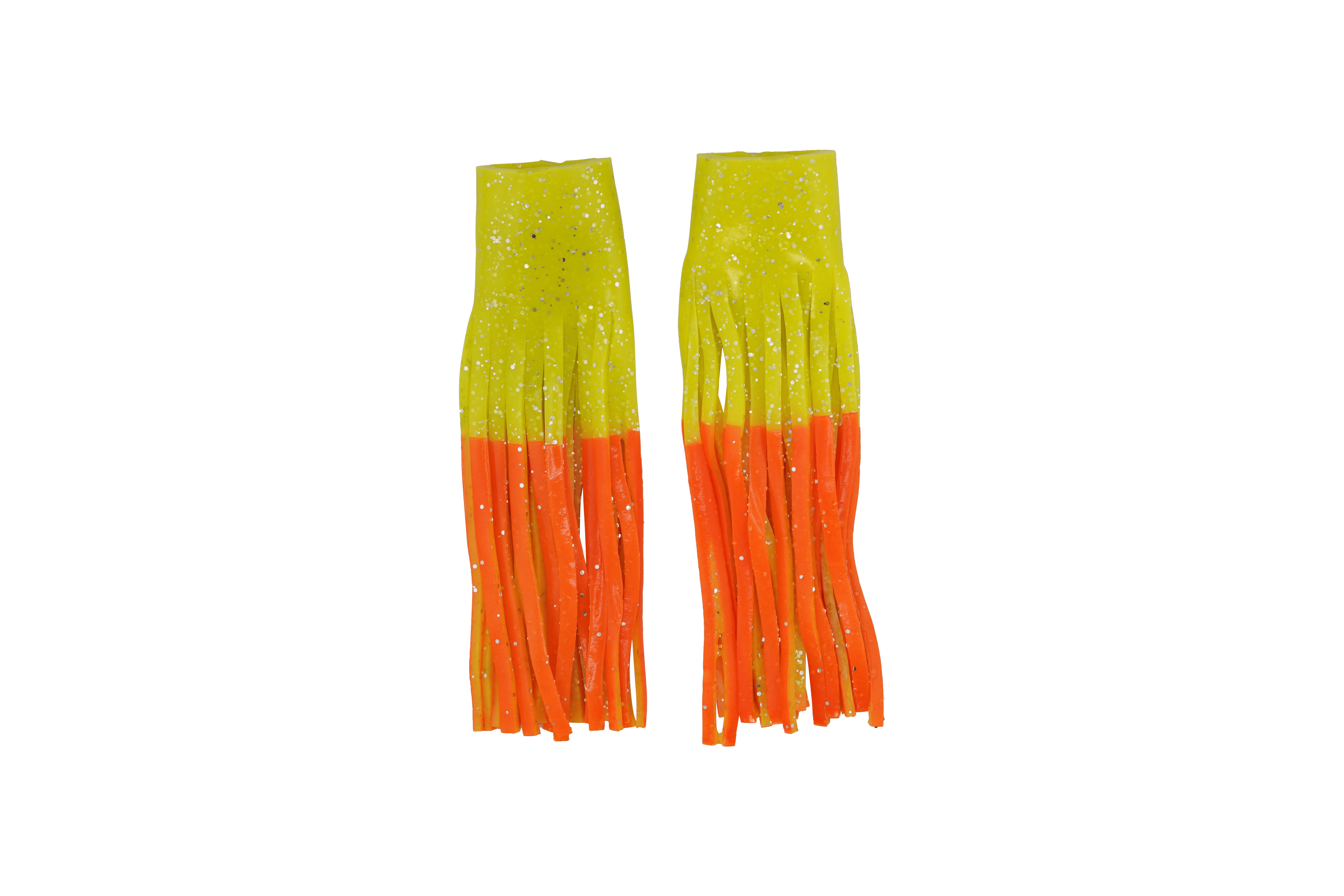 Livingston Lures Fire Shirt/ Chartreuse & Orange Kraken Skirted Tail Kit