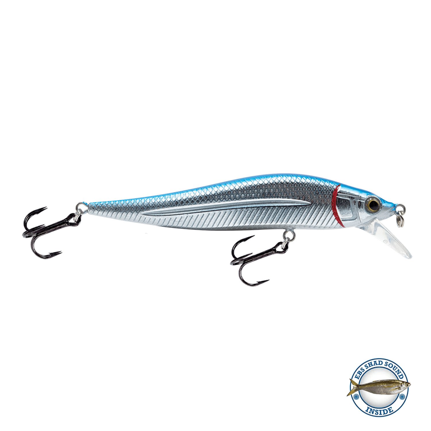 Livingston Lures Jerkbait Blue Back Chrome JerkMaster Jr. FW