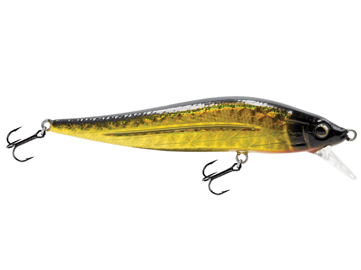 Livingston Lures Jerkbaits Gold Metallic Scale Black Jerkmaster Jr. SW