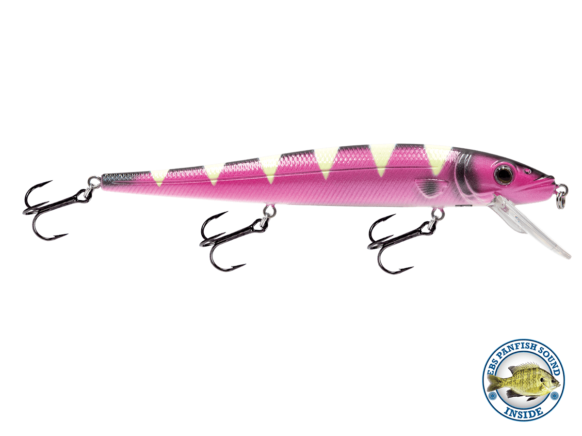 Livingston Lures Jerkbaits Purple Tiger / Panfish Sound Walleye Jerkbait 136