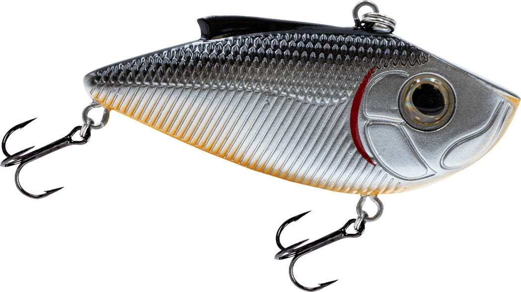 Livingston Lures Lipless Crankbait Black Back Chrome Shad Pro Ripper SW