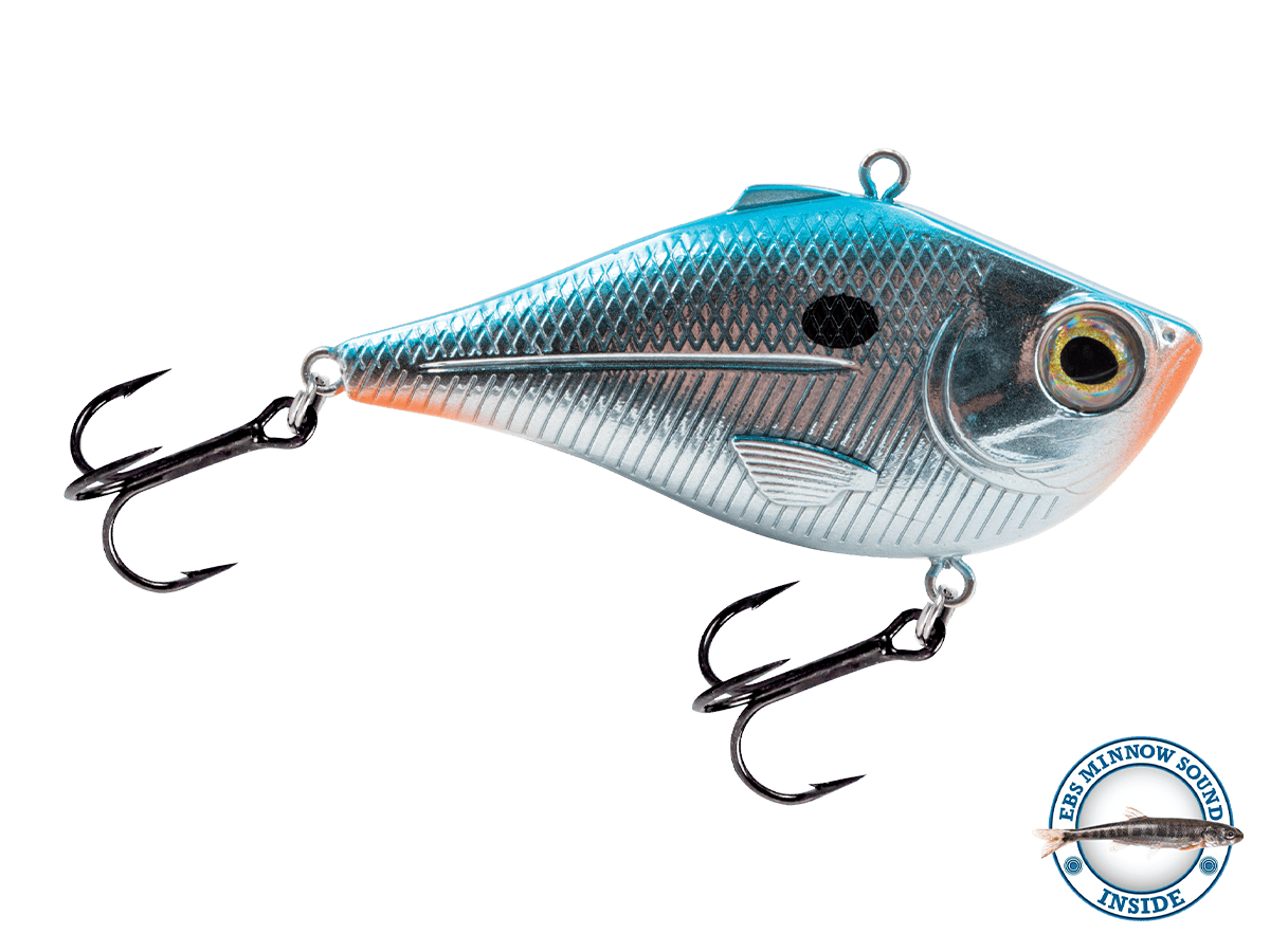 Livingston Lures Lipless Crankbait Blue Red Chrome / Minnow Sound Pro Ripper Magnum