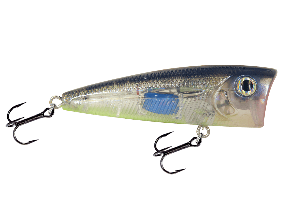 Livingston Lures Popper Bluetreuse WALK N POP 77