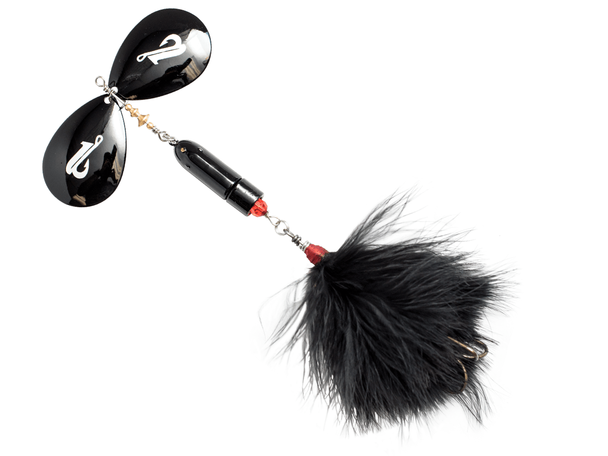 Livingston Lures Spinner Black Gold Capsule / Perch Sound Bad Boy Bucktail