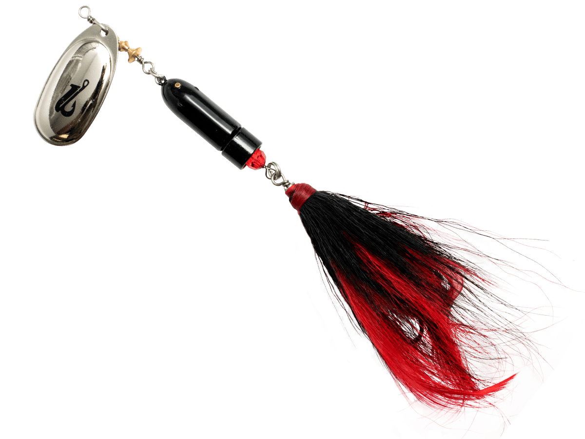 Livingston Lures Spinnerbaits Chrome Black / Perch Sound Classic Killer Bucktail