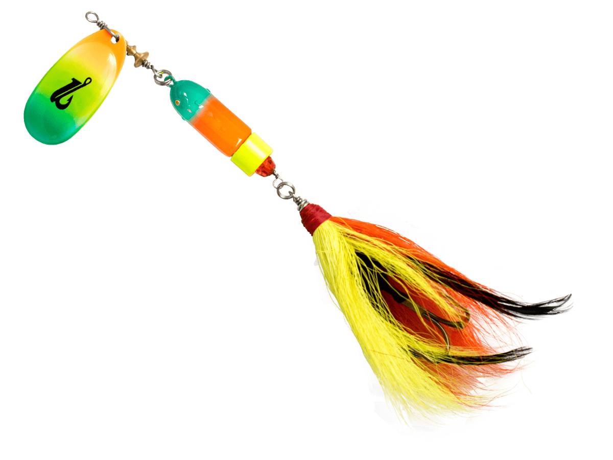 Livingston Lures Spinnerbaits Fire Tiger / Perch Sound Classic Killer Bucktail