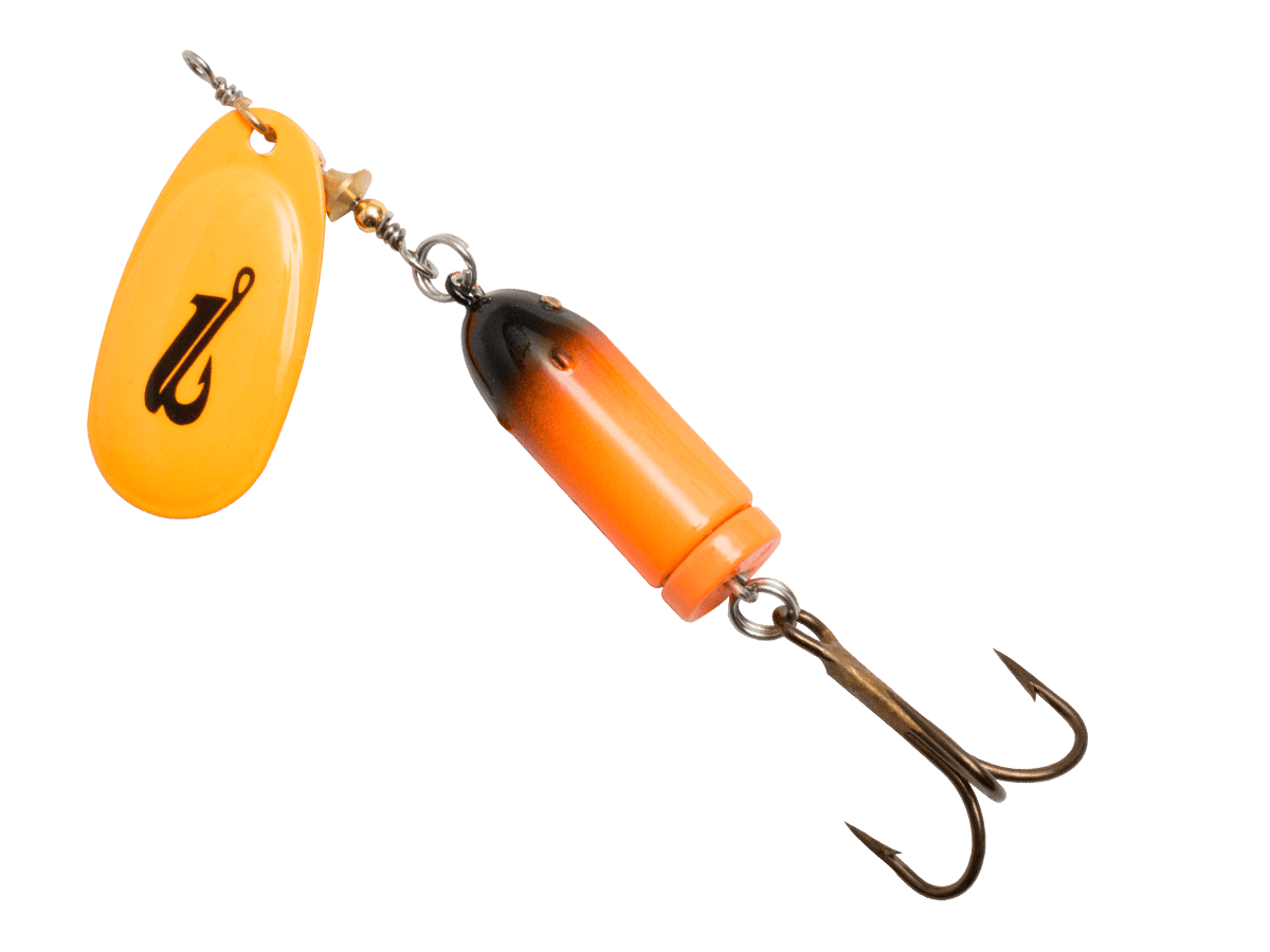 Livingston Lures Spinnerbaits Hot Orange Black / Perch Sound EBS Spinner 50
