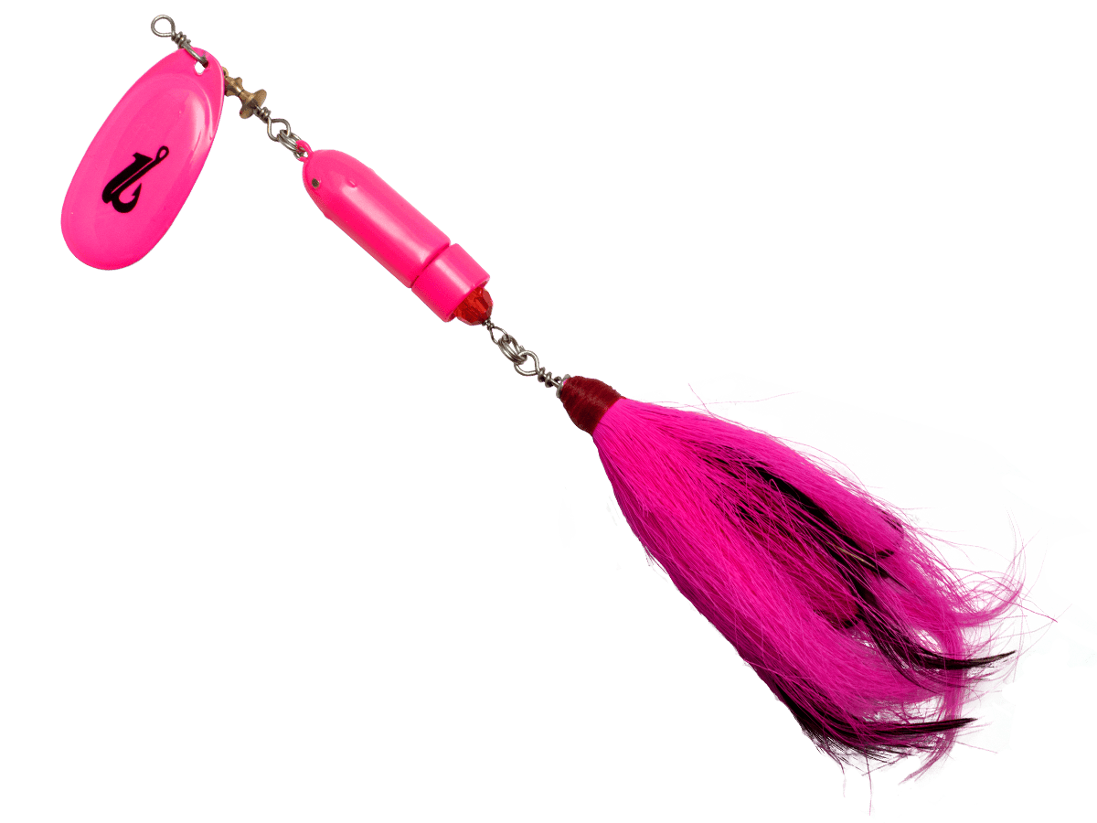 Livingston Lures Spinnerbaits Hot Pink / Perch Sound Classic Killer Bucktail