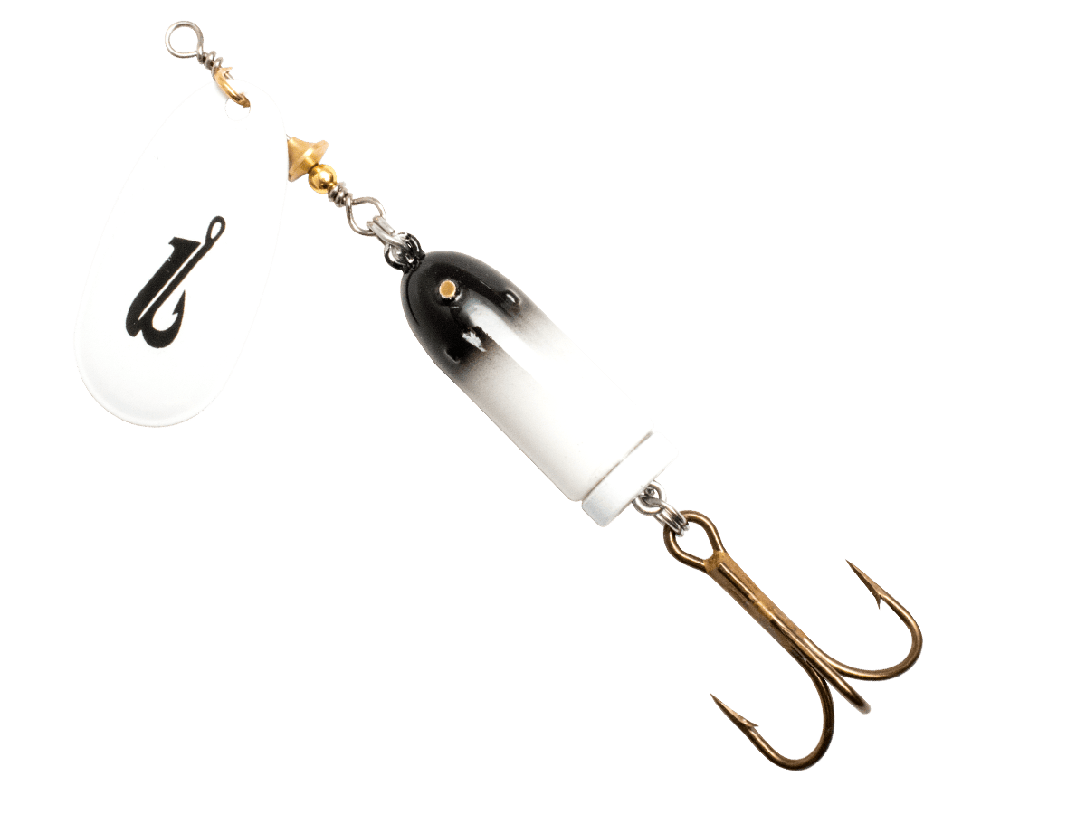 Livingston Lures Spinnerbaits White Black / Perch Sound EBS Spinner 50