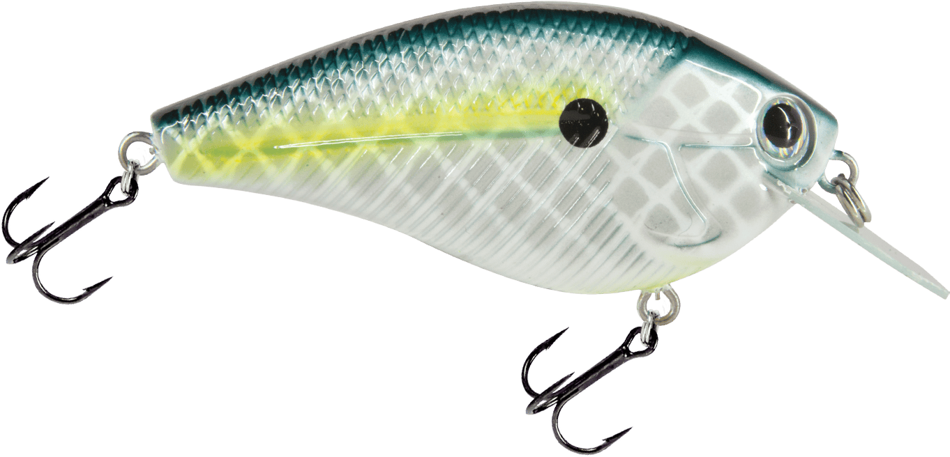 Livingston Lures Squarebill Bluetreuse Shad Primetyme CB 2.0