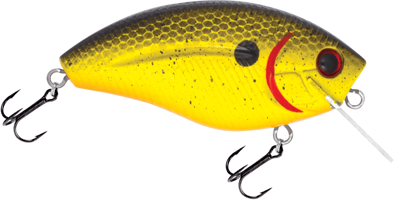 Livingston Lures Squarebill Chartreuse Splatter Shad Howeller DMC SQ