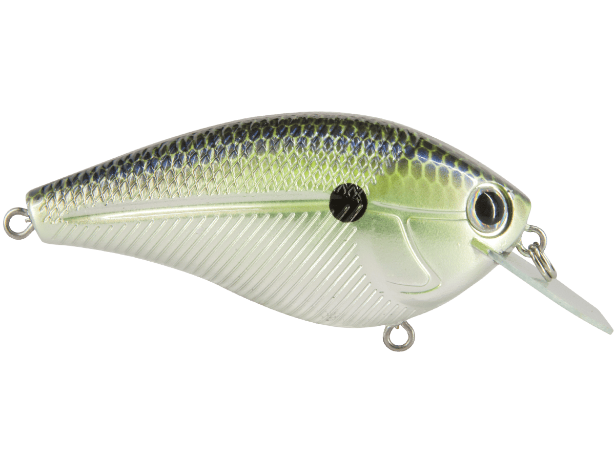 Livingston Lures Squarebill Chrome XXX Shad Primetyme CB 2.0