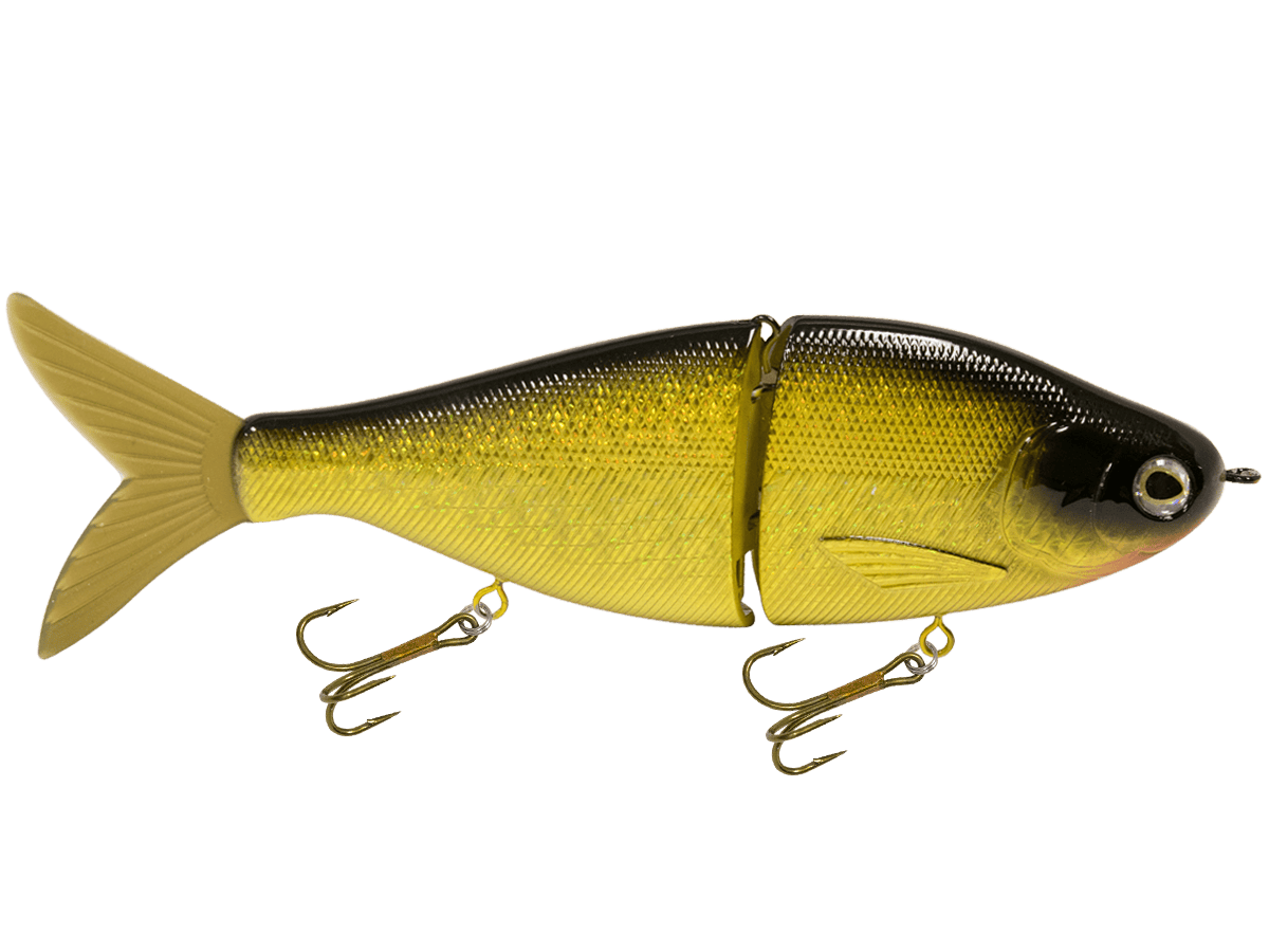 Livingston Lures Swimbaits Gold Metallic Scale Black / Goby Sound Viper 6"
