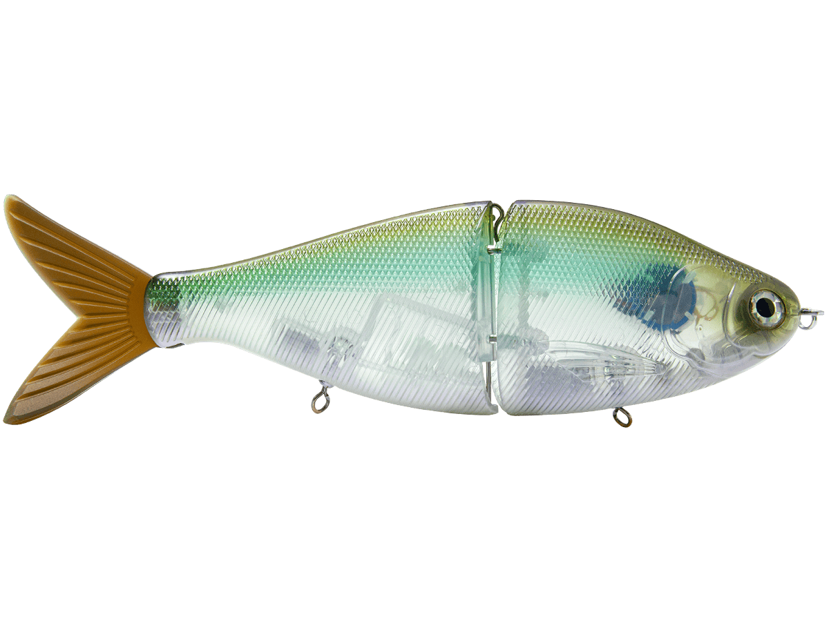 Livingston Lures Swimbaits Green Ghost Shiner B Viper 8"