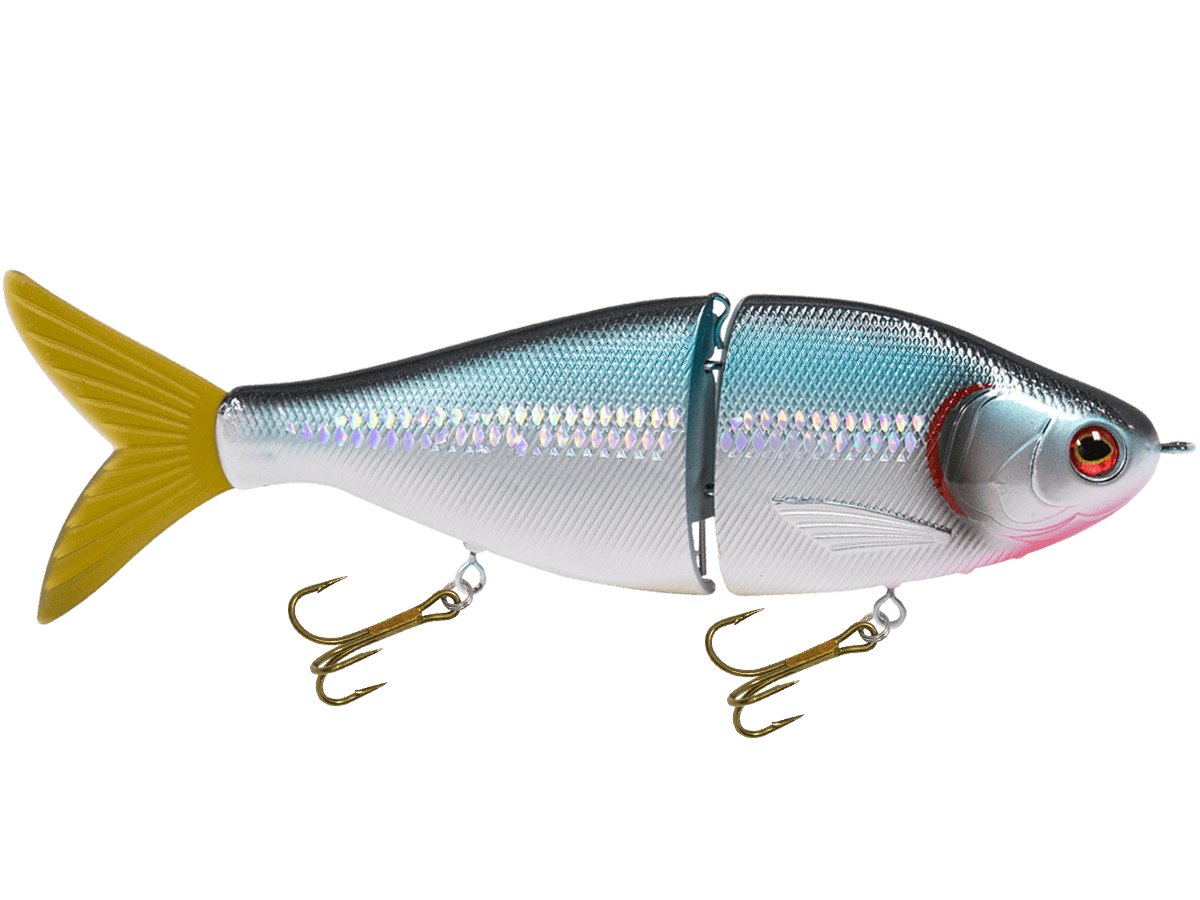 Livingston Lures Swimbaits Holographic Silver Shiner / Perch Sound Viper 6"