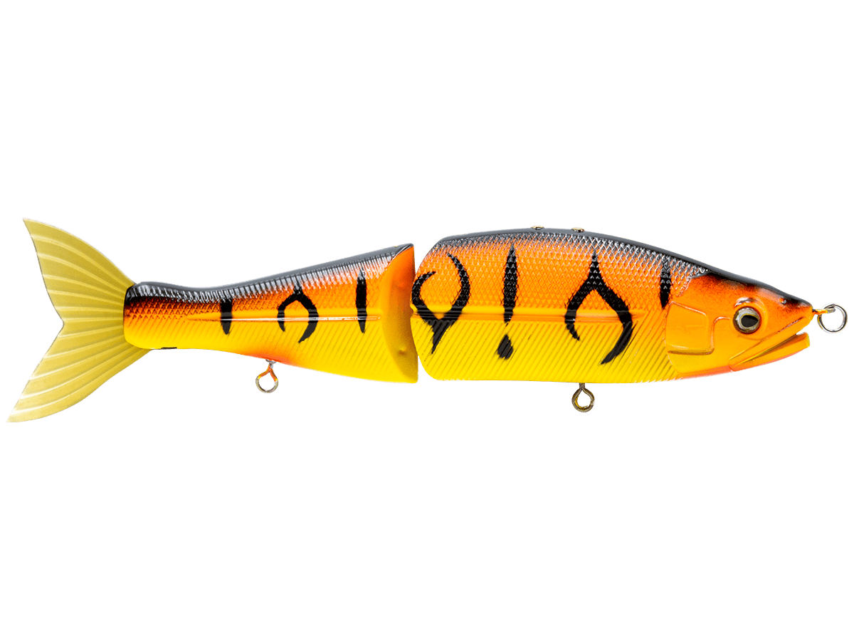 Livingston Lures Swimbaits Orange Tiger / Perch Sound Venom 8"