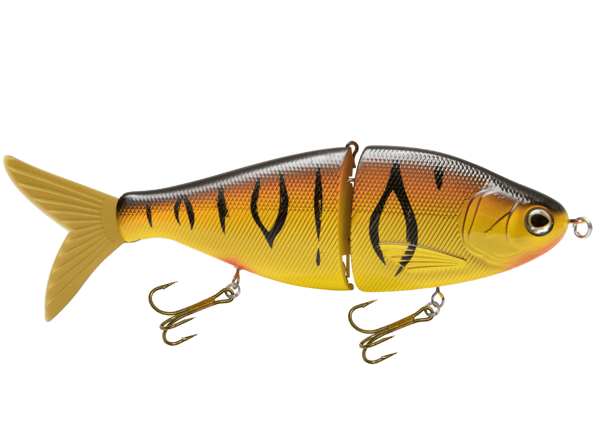 Livingston Lures Swimbaits Orange Tiger / Perch Sound Viper 6"