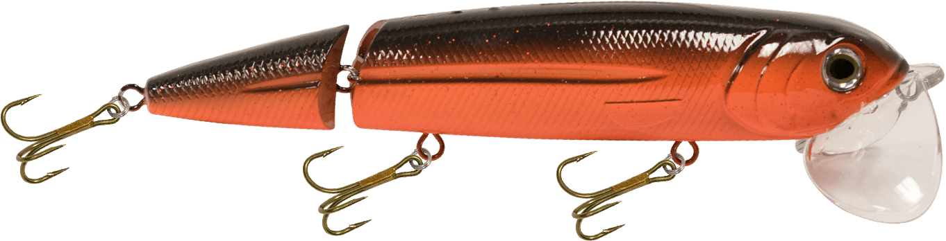 Livingston Lures Topwater Black and Orange / Perch Sound Walking Boss II Magnum