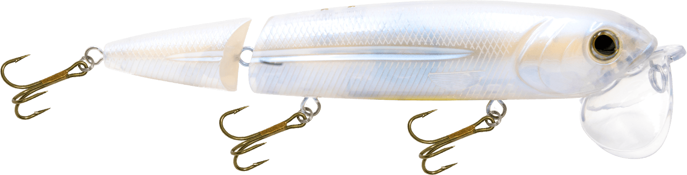 Livingston Lures Topwater Blue Pearl / Shad Sound Walking Boss II Magnum