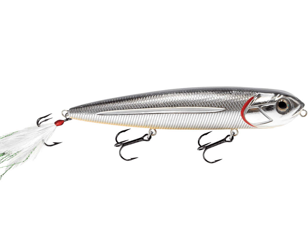 Livingston Lures Walking Baits Black Back Chrome Shad Walking Boss