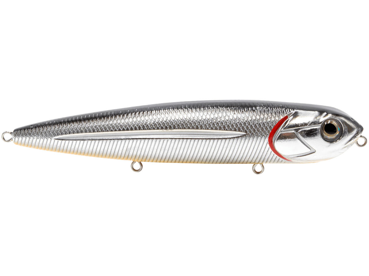 Livingston Lures Walking Baits Black Back Chrome Shad Walking Boss