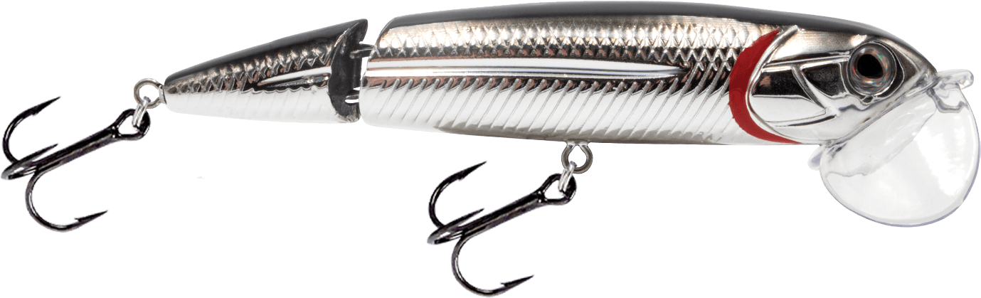 Livingston Lures Walking Baits Black Back Chrome Shad Walking Boss II Jr.4"