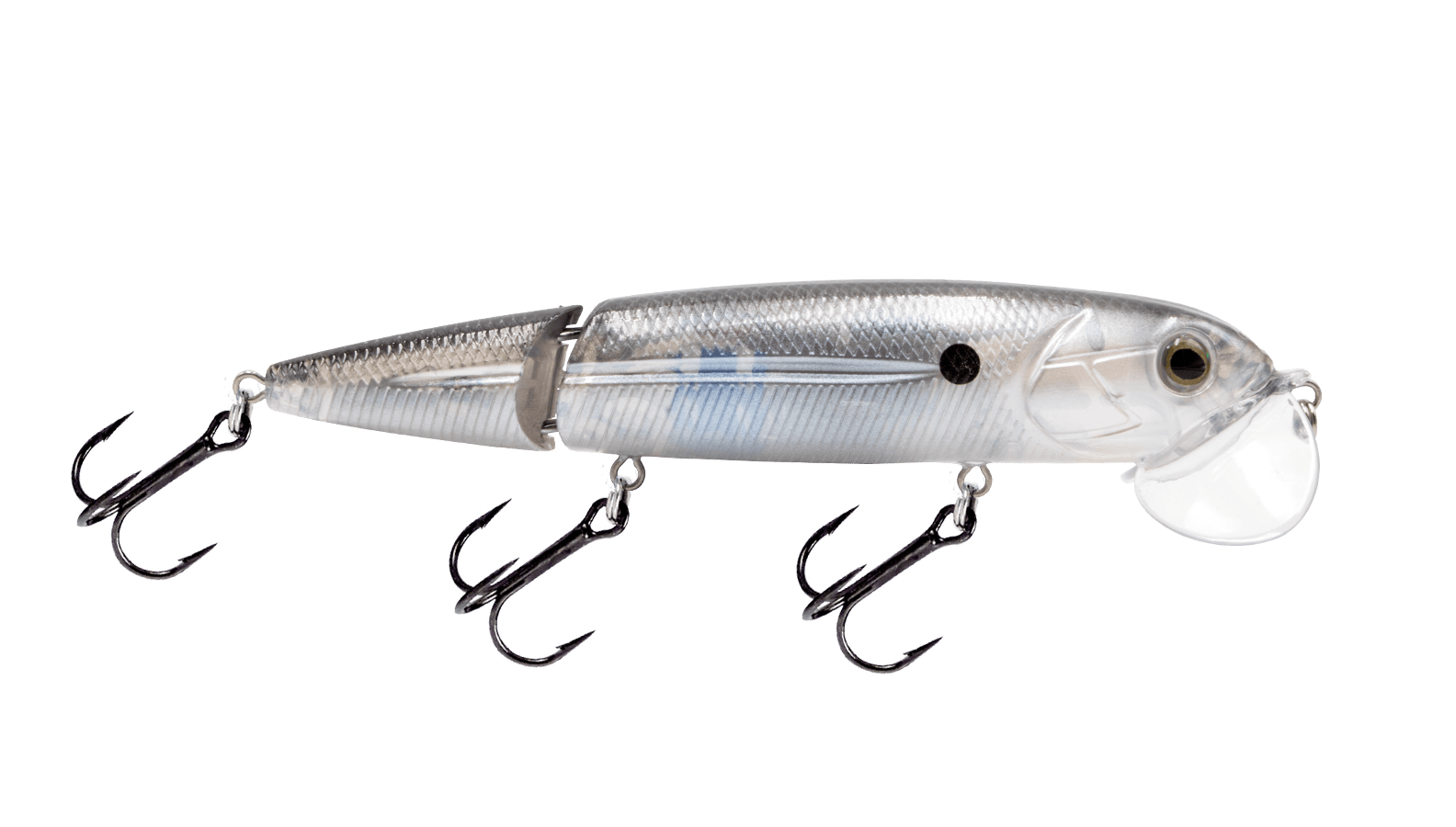 Livingston Lures Walking Baits Black Silver Shiner Walking Boss II