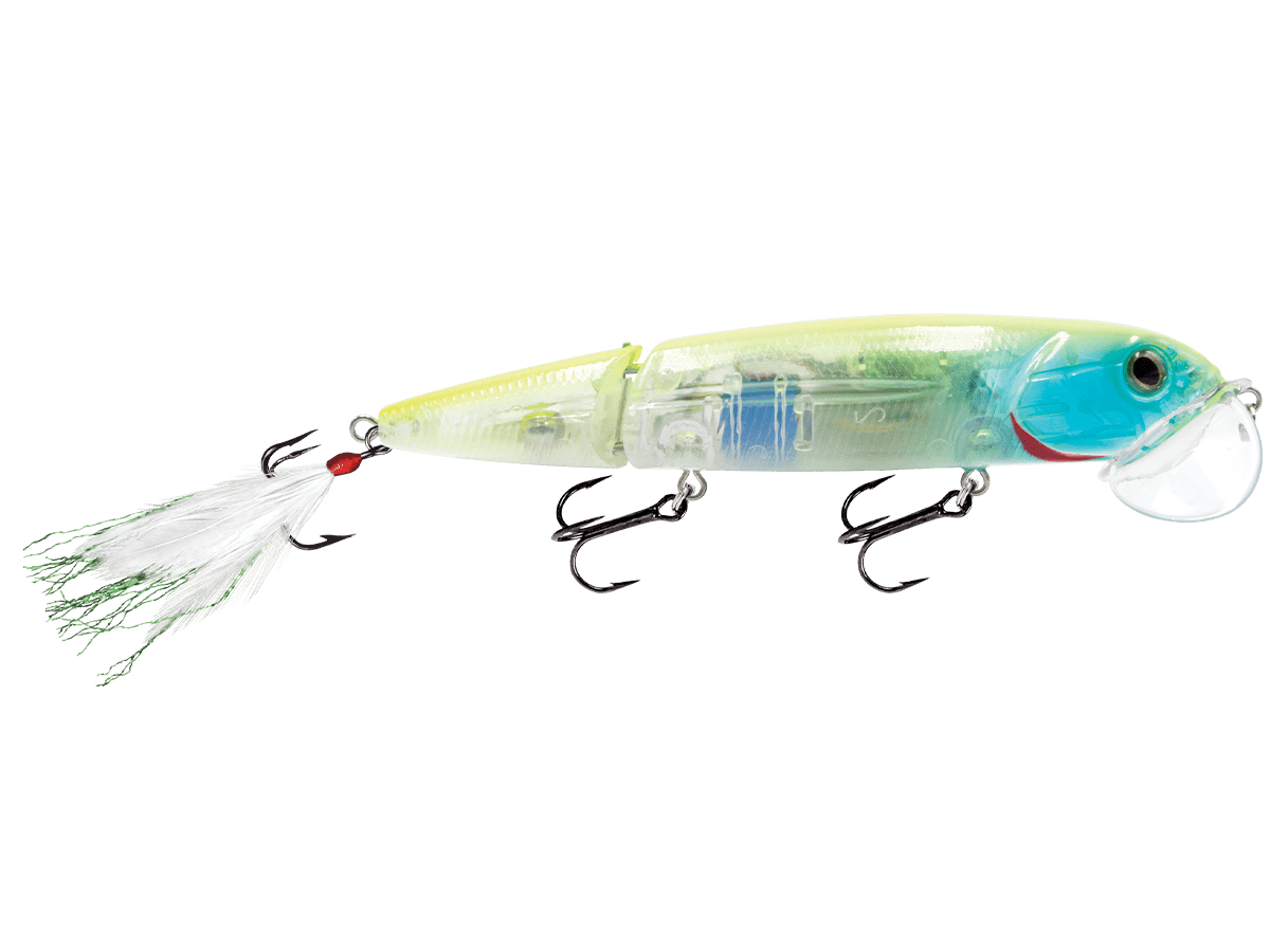 Livingston Lures Walking Baits Chartreuse blue Shiner Walking Boss II