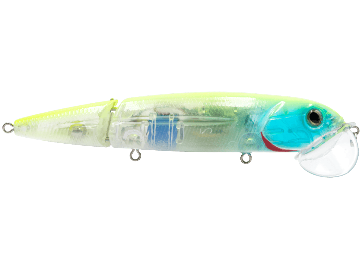 Livingston Lures Walking Baits Chartreuse blue Shiner Walking Boss II