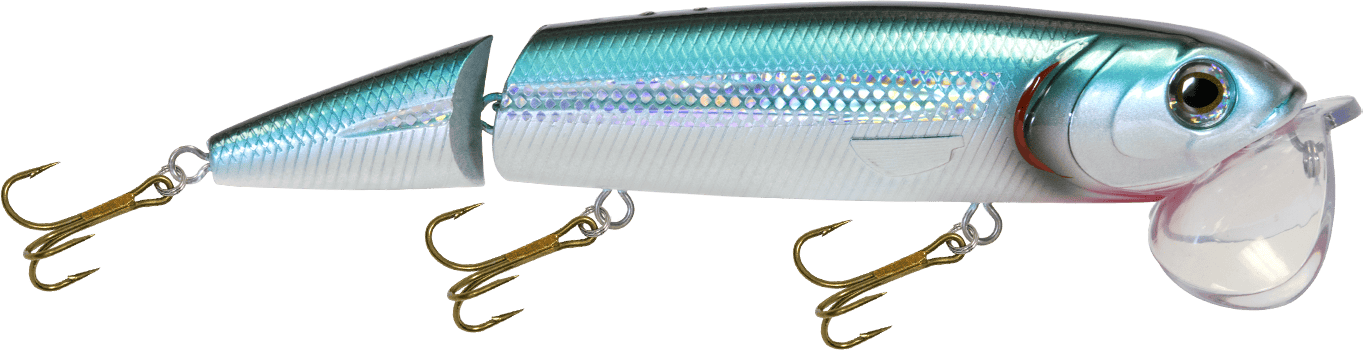 Livingston Lures Walking Baits Holographic Silver Shiner Sale Item - Walking Boss II Magnum
